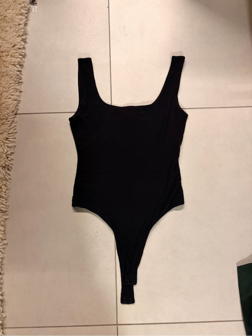 naked wardrobe Black One-Piece Bodysuit